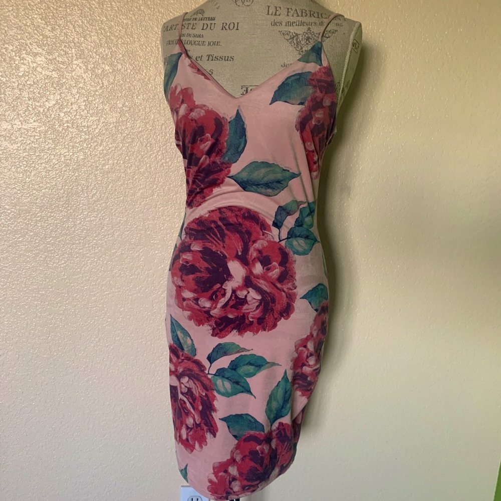 Rose midi dress
